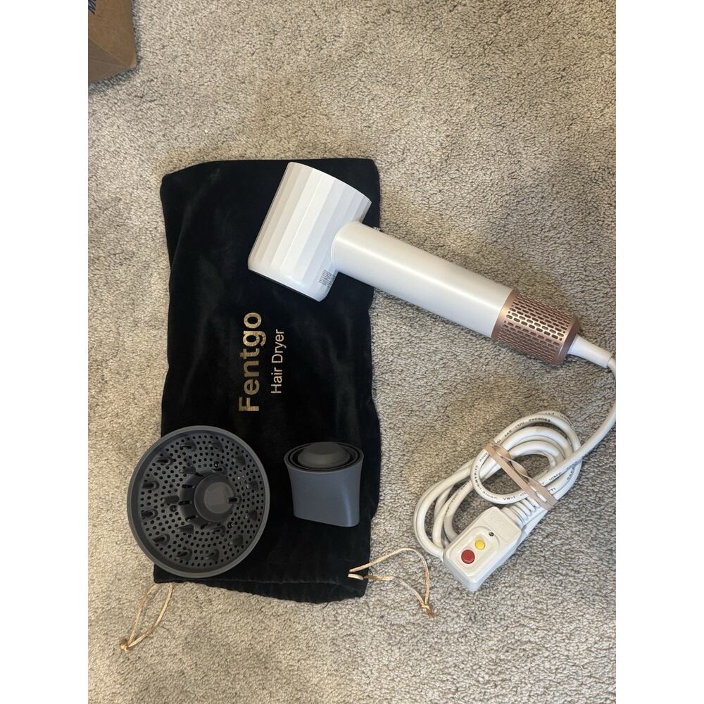 Fentgo Professional Hair Dryer Diffuser Attachments White Rose Gold